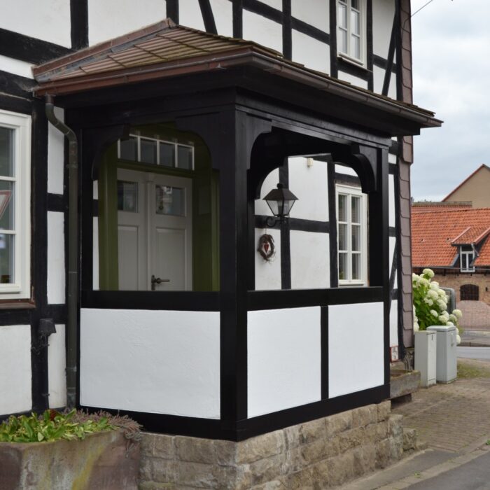 Fachwerkrenovierung mit Leinöl und Silikat Fassadenfarbe (5)